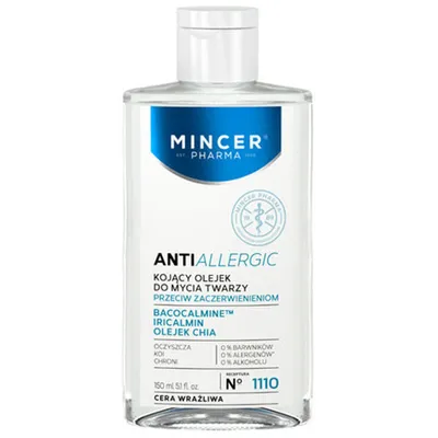 Mincer Pharma Anti Allergic, Kojący olejek do mycia twarzy Nr 1110