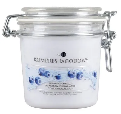 Wats Pro F, Maska regenerująca z jagodami ` Kompres jagodowy`