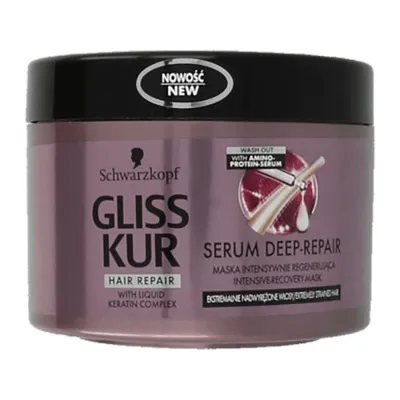 Schwarzkopf Gliss Kur Serum Deep - Repair, Maska do włosów ekstremalnie nadwyrężonych i szorstkich