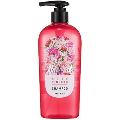 Missha Natural Flower, Vinegar Rose Shampoo (Szampon do włosów z różą i octem)