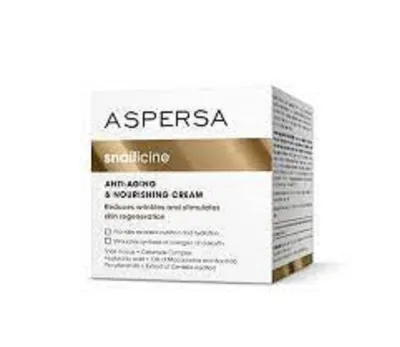 Aspersa Snailicine, Anti-Aging & Nourishing Cream (Krem przeciwzmarszczkowy i odżywczy ze śluzem ślimaka)