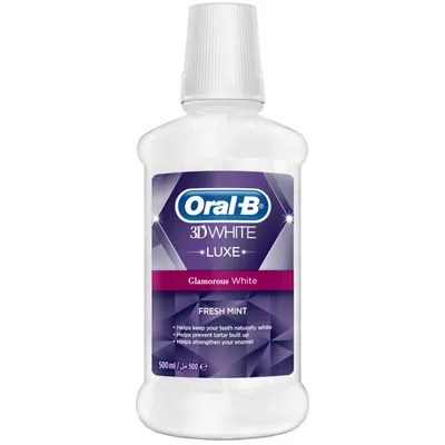Oral-B 3D White Luxe Glamourous White, Płyn do płukania jamy ustnej
