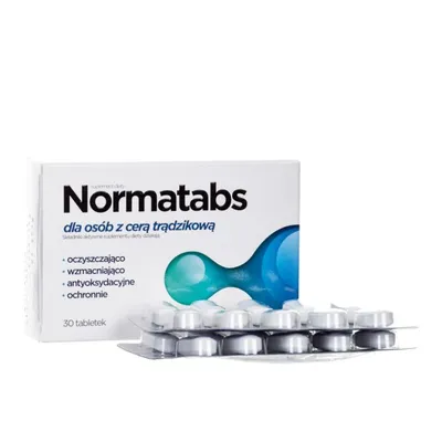 Aflofarm Farmacja Polska Normatabs, Suplement diety przeznaczony dla osób z cerą trądzikową