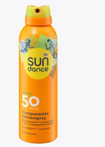 Sun Dance Sport Transparentes Sonnenspray SPF 50 (Spray do opalania transparentny SPF 50)