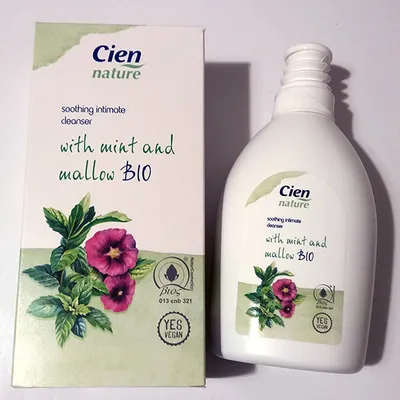 Cien Nature, Soothing Intimate Cleanser with Mint and Mallow Bio (Żel ekologiczny do higieny intymnej z malwą i miętą)