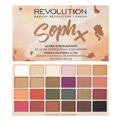 Revolution Beauty (Makeup Revolution) Soph X, Eyeshadow Palette (Paleta 24 cieni do powiek)