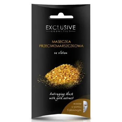 Exclusive Cosmetics Anti - Aging Mask with Gold Extract (Przeciwzmarszczkowa maseczka ze złotem)