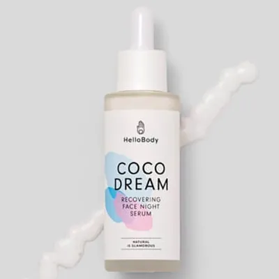 HelloBody Coco Dream, Recovering Face Night Serum (Regenerujące serum na noc)
