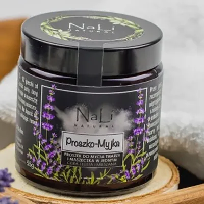 Nali Natural Proszek do oczyszczania twarzy i maseczka w jednym `Proszko-Myjka`