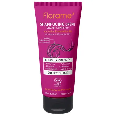 Florame Shampoing Creme Cheveux Colores (Kremowy szampon do włosów farbowanych)