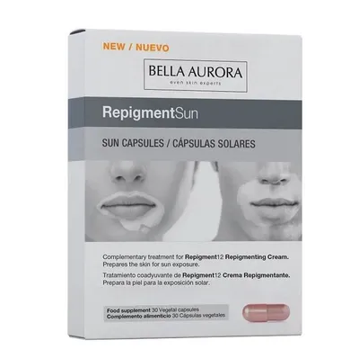 Bella Aurora Repigment Sun, Sun Kapsules (Kapsułki roślinne repigmentacyjne)