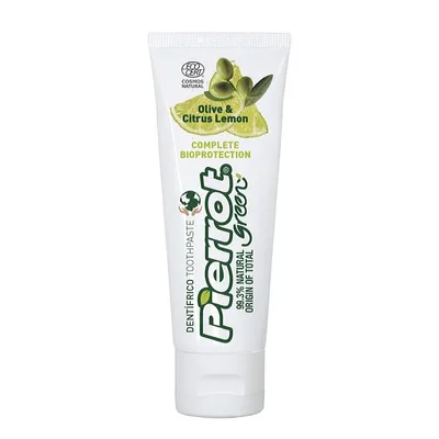Pierrot Green, Olive & Citrus Lemon Toothpaste (Pasta do zębów `Liście oliwne & cytryna`)