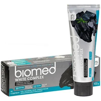 Splat Biomed Charcoal, Pasta wybielająca do zębów z węglem bambusowym, aktywowanym i drzewnym
