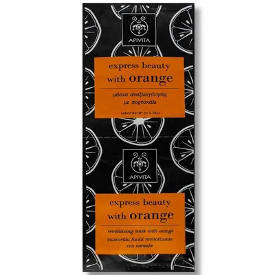Apivita Express Beauty, Revitalizing Mask with Orange (Odbudowująca maseczka z pomarańczą)