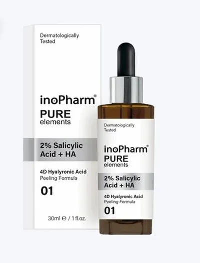 inoPharm Pure Elements, 2% Salicylic Acid + HA (Peeling do twarzy z kwasem salicylowym 2%)