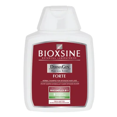 Bioxsine DermaGen Hair Loss Expert Forte, Ziołowy szampon zapobiegający silnemu wypadaniu włosów