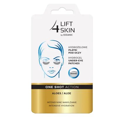 Lift4Skin One Shot Action, Hydrożelowe płatki pod oczy `Aloes`