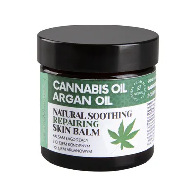 Beaute Marrakech Natural Soothing Repairing Skin Balm Cannabis Oil & Argan Oil (Balsam do skóry łuszczącej się z olejem konopnym i olejem arganowym)