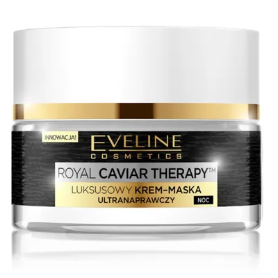 Eveline Cosmetics Royal Caviar Therapy, Luksusowy ultranaprawczy krem-maska na noc
