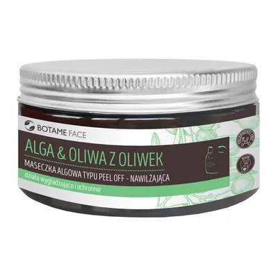 Botame Face, Alga & Oliwa z Oliwek, Maseczka algowa typu peel-off nawilżająca