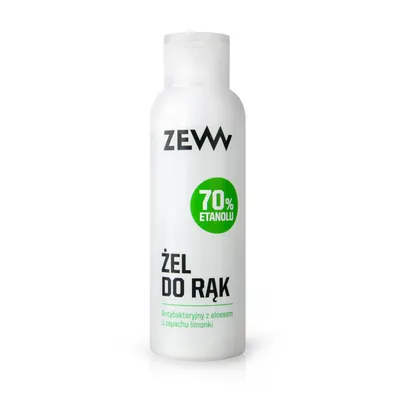 Zew For Men Żel antybakteryjny do rąk z aloesem  70% etanolu