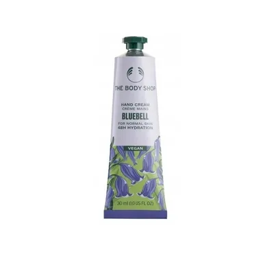 The Body Shop Bluebell, 48H Hydration Hand Cream (Wegański nawilżający krem do dłoni i paznokci)