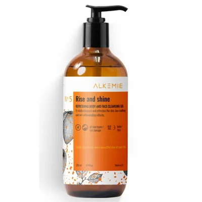 Alkmie Rise and Shine, Nourishing Body and Face Cleansing Gel (Odświeżający żel do mycia twarzy i ciała)