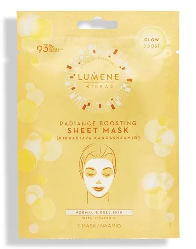 Lumene Kirkas, Radiance Boosting Sheet Mask (Rozświetlająca maska w płacie)