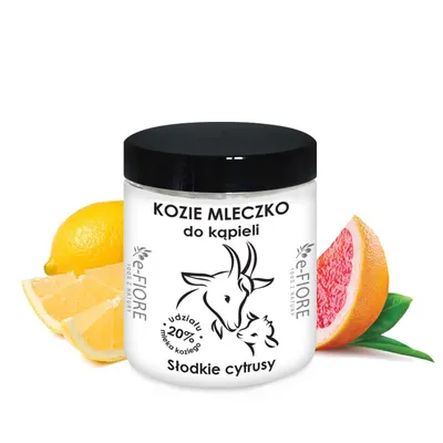 e-Fiore Kozie mleko do kąpieli `Słodkie cytrusy`