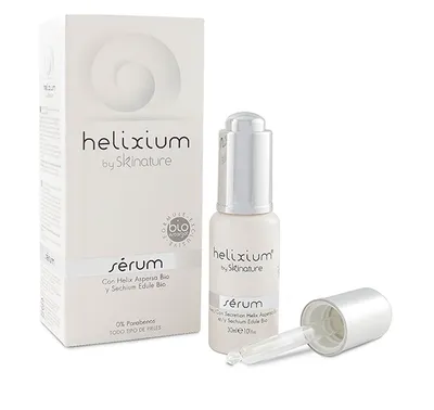 Helixium by Skinature Con HeliX Aspersa Bio y Sechium Edule Bio (Intensywne serum do twarzy  do skóry dojrzałej, zniszczonej, ze stanami zapalnymi i przebarwieniami)