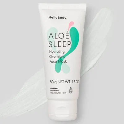 HelloBody Aloe Sleep, Hydrating Overnight Face Mask (Nawilżająca maska do twarzy na noc)