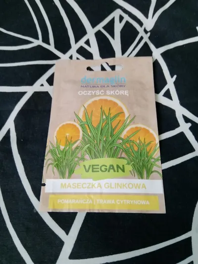 Dermaglin Vegan, Maseczka glinkowa `Pomarańcza i trawa cytrynowa`