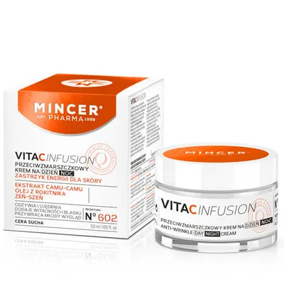 Mincer Pharma Vita C Infusion, Przeciwzmarszczkowy krem na dzień i na noc Nr 602