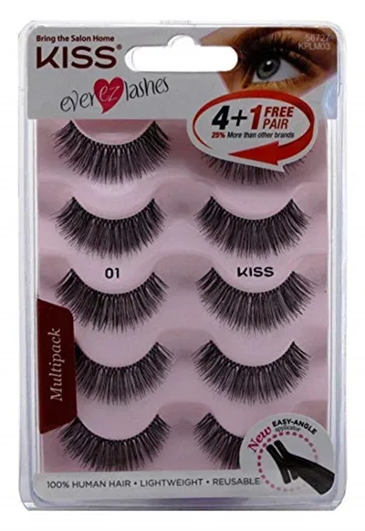 Kiss Everez Lashes, False Eyelashes 01 Multi Pack (Sztuczne rzęsy)