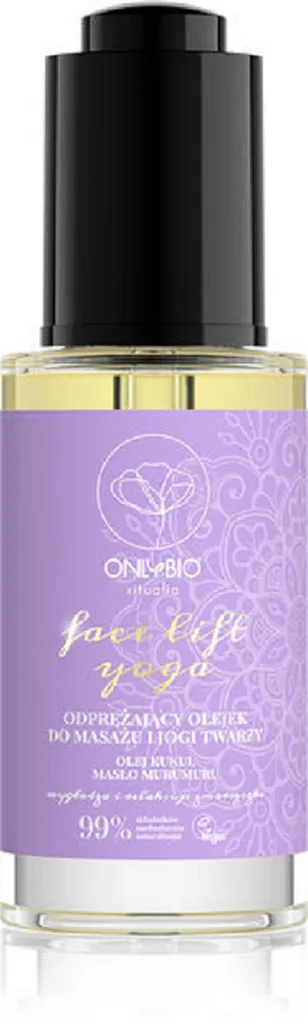 OnlyBio Ritualia, Face Lift Yoga, Odprężający olejek do masażu i jogi twarzy