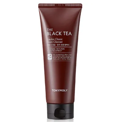 Tony Moly The Black Tea, London Classic Foam Cleanser (Nawilżająca pianka do mycia twarzy)