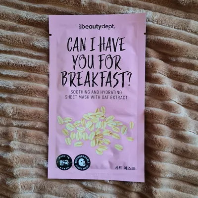 The Beauty Dept. Can I Have You For Breakfast?, Soothing and Hydrating Sheet Mask with Oat Extract (Kojąca i nawilżająca maska w płachcie)