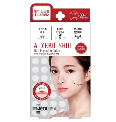 Mediheal A-Zero Shot, Skin Dressing Patch (Plasterki łagodzące niedoskonałości)