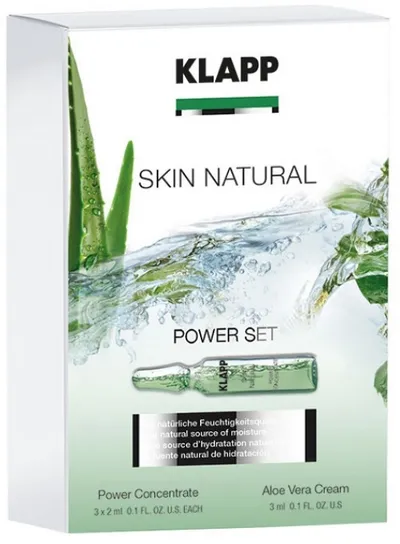 Klapp Cosmetics Skin Natural Aloe Vera, Power Set (Zestaw pielęgnacyjny)