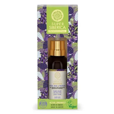Natura Siberica Super Siberica Professional, Fluid-filler for Weak Hair (Odbudowujące serum do włosów osłabionych na bazie hydrolatu z sosny syberyjskiej `Nawodnienie i objętość`)