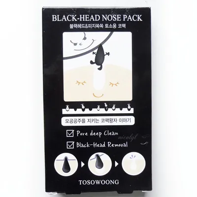 Tosowoong Black-Head Nose Pack (Oczyszczające plastry na okolice nosa)