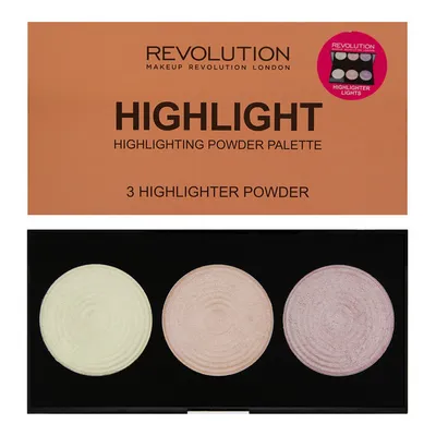 Revolution Beauty (Makeup Revolution) Highlight, Highlighting Powder Palette (Paleta pudrów rozświetlających do twarzy)