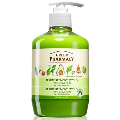 Green Pharmacy Mydło w płynie `Aloes i awokado`