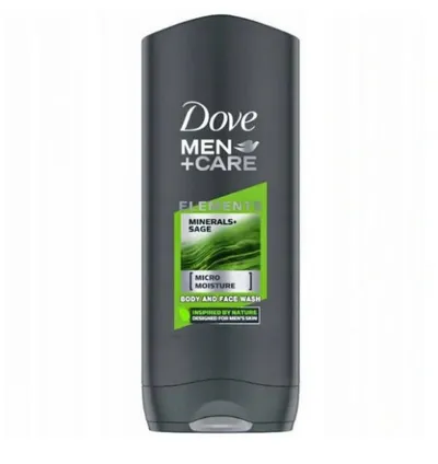 Dove Men + Care, Minerals + Sage, Body + Face Wash (Żel pod prysznic do mycia ciała i twarzy)