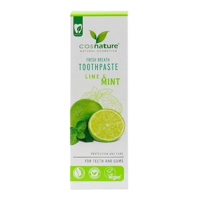 Cosnature Fresh Breath Toothpaste (Naturalna pasta do zębów o smaku limonki i mięty) (Naturalna pasta do zębów o smaku limonki i mięty)