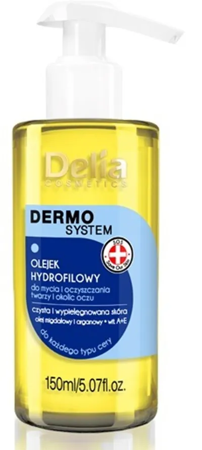 Delia Dermo System,  Olejek hydrofilowy do mycia i oczyszczania twarzy i okolic oczu