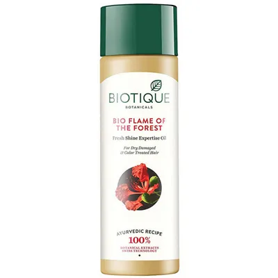Biotique Bio Flame of the Forest Fresh Shine Expertise Oil (Olejek wzmacniający z hibiskusem do włosów bio)