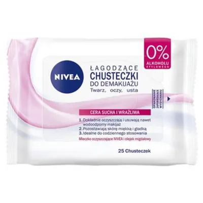 Nivea Łagodzące chusteczki do demakijażu