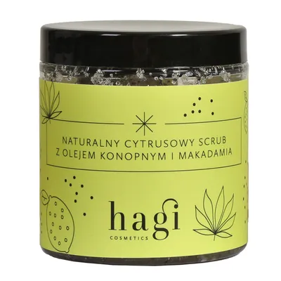 Hagi Naturalny cytrusowy scrub z olejem konopnym i makadamia