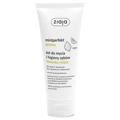 Ziaja Mintperfekt Aroma, Żel do mycia i higieny zębów `Limonka i mięta`